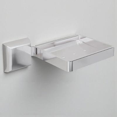 Saboneteira TH SHOP para Banheiro Design Moderno Quadrada Luxo Alumínio Polido Marini