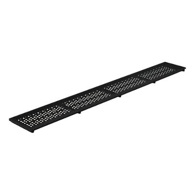 Ralo Linear de Piso TH SHOP Drenagem Eficiente Alumínio Anodizado Preto Marini 15CM 100CM