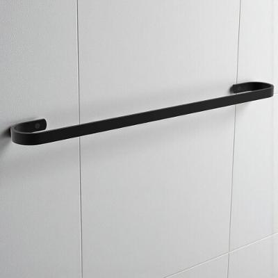 Porta Toalha de Banho TH SHOP Alumínio Preto Fosco 60cm Não Enferruja Marini