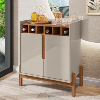 Bar Vila do Horizonte Bar Adega Madrid Off White Cedro 2 Portas MDF-MDP 75CM