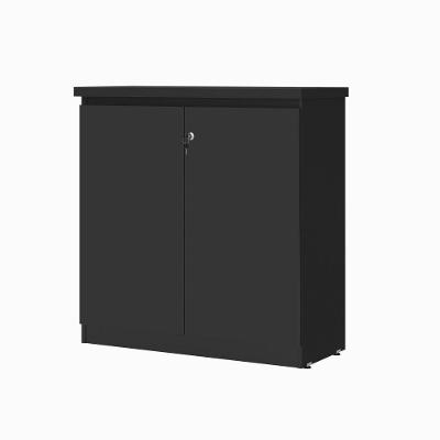 Balcão Aquarela 2 Portas Amelia MDP Preto Onix Plata Móveis