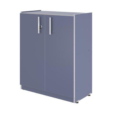Balcão Vila Serena 2 Portas 1 Prateleira MDP Azul Plata Móveis