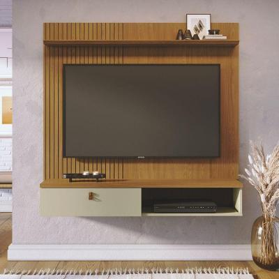 Conjunto de Bancada e Mesa de Centro Otto Suspensa MDP 141CM Cumaru Opala