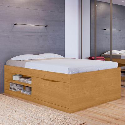 Cama Box Solteiro Porto Nobre Naturalle MDP MDF com Sapateira Framar