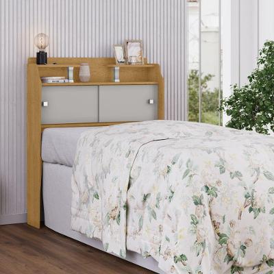 Cabeceira Gael Solteiro MDF-MDP Naturalle Off White Framar