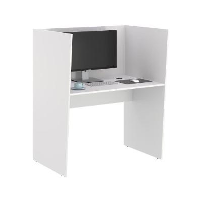 Escrivaninha Isla Mesa de Trabalho 1 Lugar Alaska sem Gavetas MDP 103CM Branco Casah