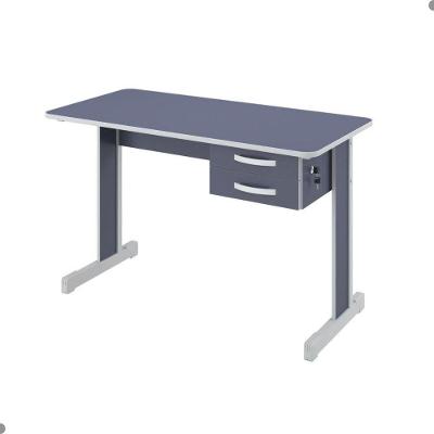 Escrivaninha Mesa Atlanta Azul 2 Gavetas MDP 120CM Casah