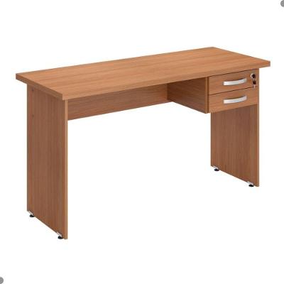 Mesa Escritório Alfama Montana 2 Gavetas MDP 120CM Marrom Plata Móveis