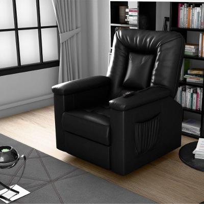 Poltrona Eletrica Reclinavel Couro Sintetico Espuma D23 Preto Bivolt Matrix