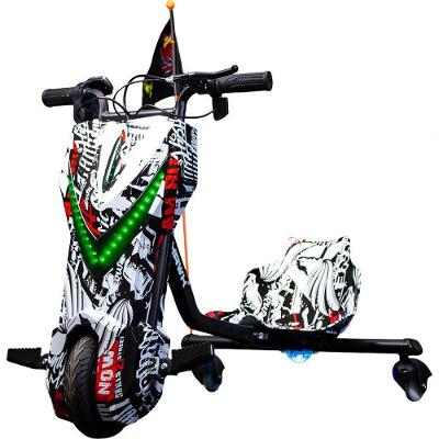 Triciclo Elétrico Drift WX-16 Wehawk Motor Brushless 350W Bateria Lítio 36V 4,4Ah Branco