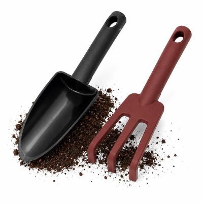 Kit Jardinagem com Pá e Rastelo de Mão 2 Peças Metal Pintura Eletrostática Vasos e Jardins Yeet