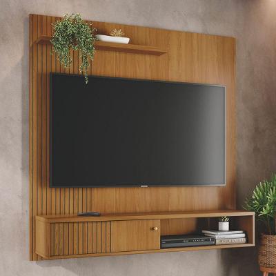 Conjunto Sala Bancada e Mesa de Centro Nina Retangular MDP Cumaru Opala