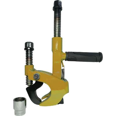 Máquina para Descolar Pneus de Caminhão e Agrícola Amarelo Destalonador Compatível com Tratores