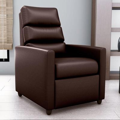 Poltrona Reclinável Pérola Conforto Espuma D23 Couro Sintético Marrom 69CM Matrix