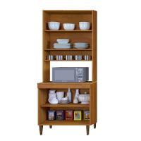 Paneleiro Torre Quente 4 Portas 3 Prateleiras Atenas Kaiki Moveis Naturalle/off White - 3