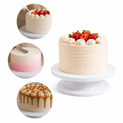 Bailarina Giratória para Bolo Base Plataforma Confeitaria Plástico Rotação Suave Base Estável Yeet