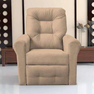 Poltrona Reclinável Mística Suede Assento D23 Bege Matrix
