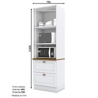 Paneleiro Torre Quente 02 Fornos Americana Henn Branco Hp Com Nature - 2