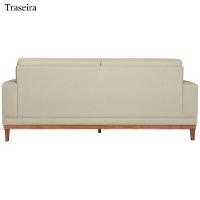 Sofa 3 Lugares 200 Cm Crons Linho Cru Vazzano Cru - 5
