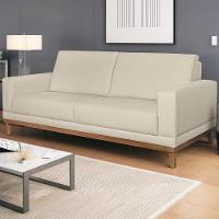 Sofa 3 Lugares 200 Cm Crons Linho Cru Vazzano Cru - 9