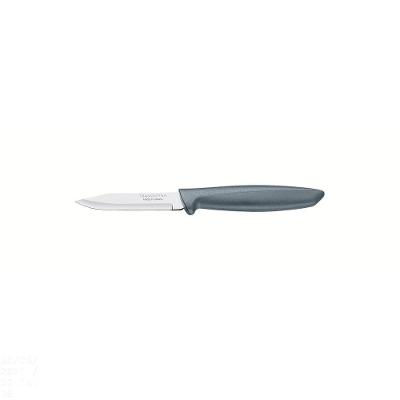 Faca Para Legumes E Frutas Plenus Com Lâmina Em Aço Inox E Cabo De Polipropileno Cinza 3"