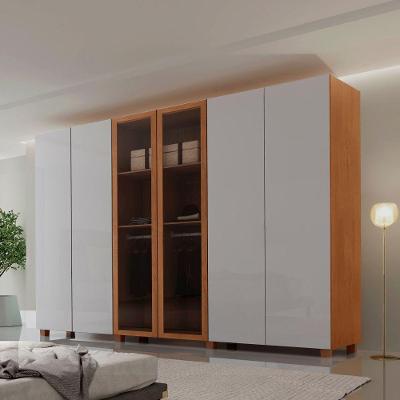 Guarda Roupa Casal Coliseu Gold 6 Portas Toque 6 Gavetas MDF Naturalle-off White Moderna