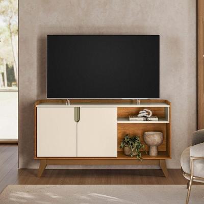 Rack para TV Rack Aura Serena para TV 55" 135CM MDP 2 Portas Marrom Mobler