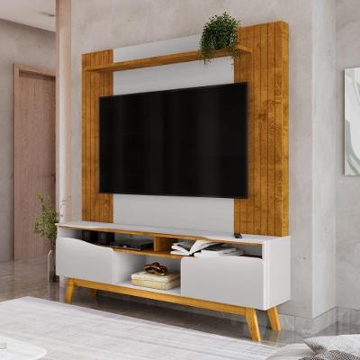 Home para TV Aquarela 75 Polegadas 180CM MDF-MDP Naturalle Off White Bechara Móveis