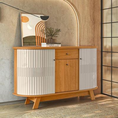 Buffet Casa da Riviera 3 Portas 1 Gaveta MDP Cinamomo e Off White Casah