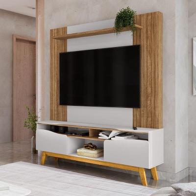 Home para TV TH SHOP 75 Polegadas 180CM MDF-MDP Cinamomo Off White Bechara Móveis