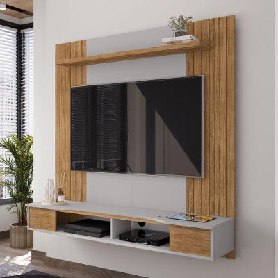 Painel para TV Monte Nobre 55 Polegadas 136CM MDP Cinamomo Off White Bechara Móveis