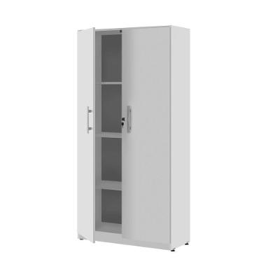 Armário Dália 2 Portas 3 Prateleiras MDP 67CM Branco Plata
