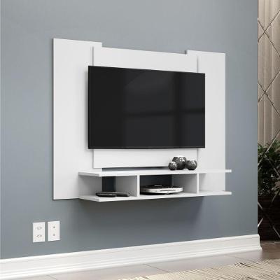 Painel para TV Noah 50 Polegadas 120CM MDP Ébano Branco EJ Móveis