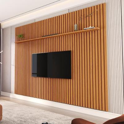 Painel para TV Íris Ripado 60" 230,5CM MDP Nature Germai Móveis