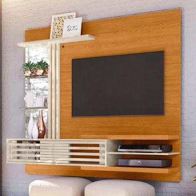 Painel para TV Home Levi 55" 182CM MDP com Espelho Cinamomo Off White Casah