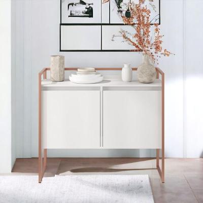 Aparador Benício Industrial 2 Portas MDP 100,9CM Branco Casah