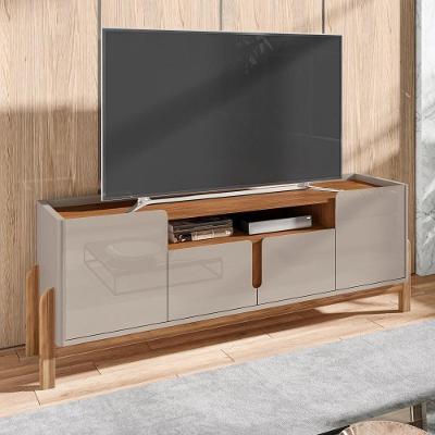 Rack para TV Rack para TV Manchester Off White Cedro 190CM MDP com Pés Casa D Móveis