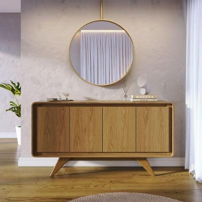 Buffet Aparador Dália Moderno 2 Portas 1 Gaveta MDP 160CM Off White Lukaliam Móveis