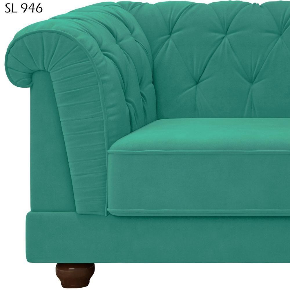 Sofa 2 Lugares 190 Cm Ponteio Veludo Sl 946 Moll Sl 946 - 5