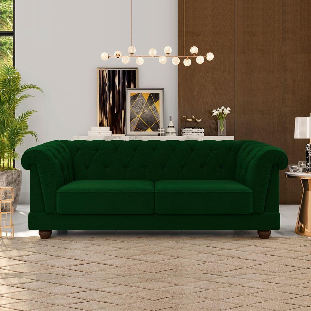 Sofa 2 Lugares 190 Cm Ponteio Veludo Sl 947 Moll Sl 947 - 3