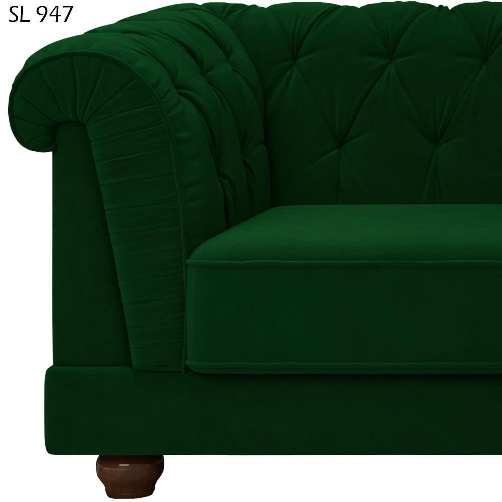 Sofa 2 Lugares 190 Cm Ponteio Veludo Sl 947 Moll Sl 947 - 5