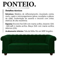 Sofa 2 Lugares 190 Cm Ponteio Veludo Sl 947 Moll Sl 947 - 19