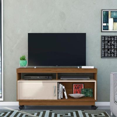 Rack para TV Rack Mabel 121CM MDP com Nichos Naturale Off White