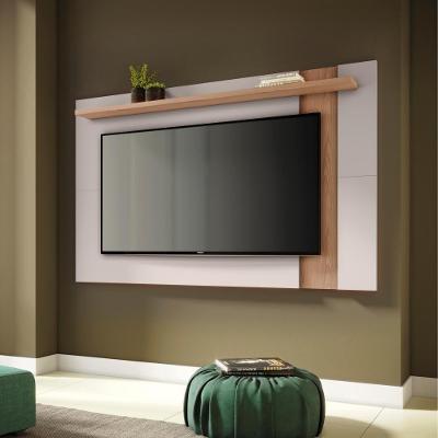 Painel para TV Maya 70 Polegadas 180CM MDP Extensível Off-White Matte Freijó