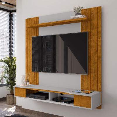 Painel para TV Órion 55 Polegadas 136CM Naturalle Off White Bechara Móveis