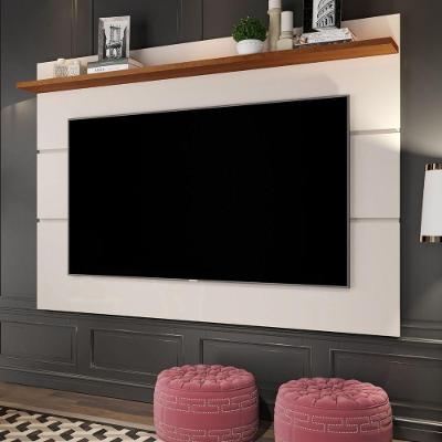 Painel para TV Tom 55 Polegadas 180CM MDP Off White Nature Germai Móveis