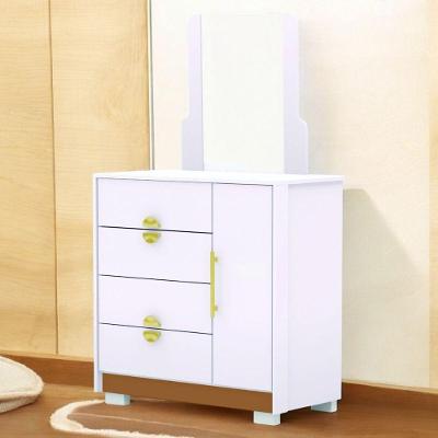 Cômoda Sapateira Savana 4 Gavetas MDP MDF Branco Vila Rica
