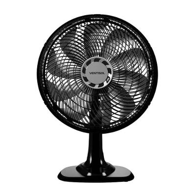 Ventilador de Mesa Oscilante Ventisol 1400W 40cm 10 Pás Preto Cinza Turbo 110V