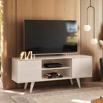 Rack para TV Rack para Tvs Até 55 Tibet 136CM MDP Calacata Off-White Off White Casah