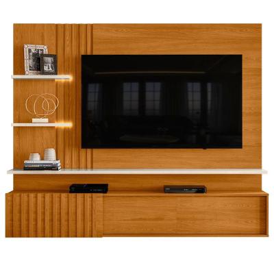 Home Theater Aquarel TH SHOP para TV 65 Polegadas 200CM MDP Ripado LED Cinamomo Off White Casah